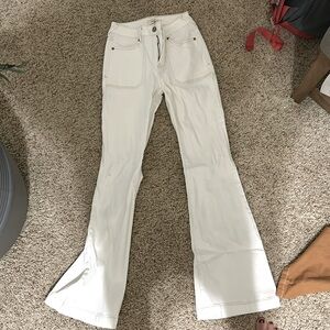 Waist size 0 Flared jeans.